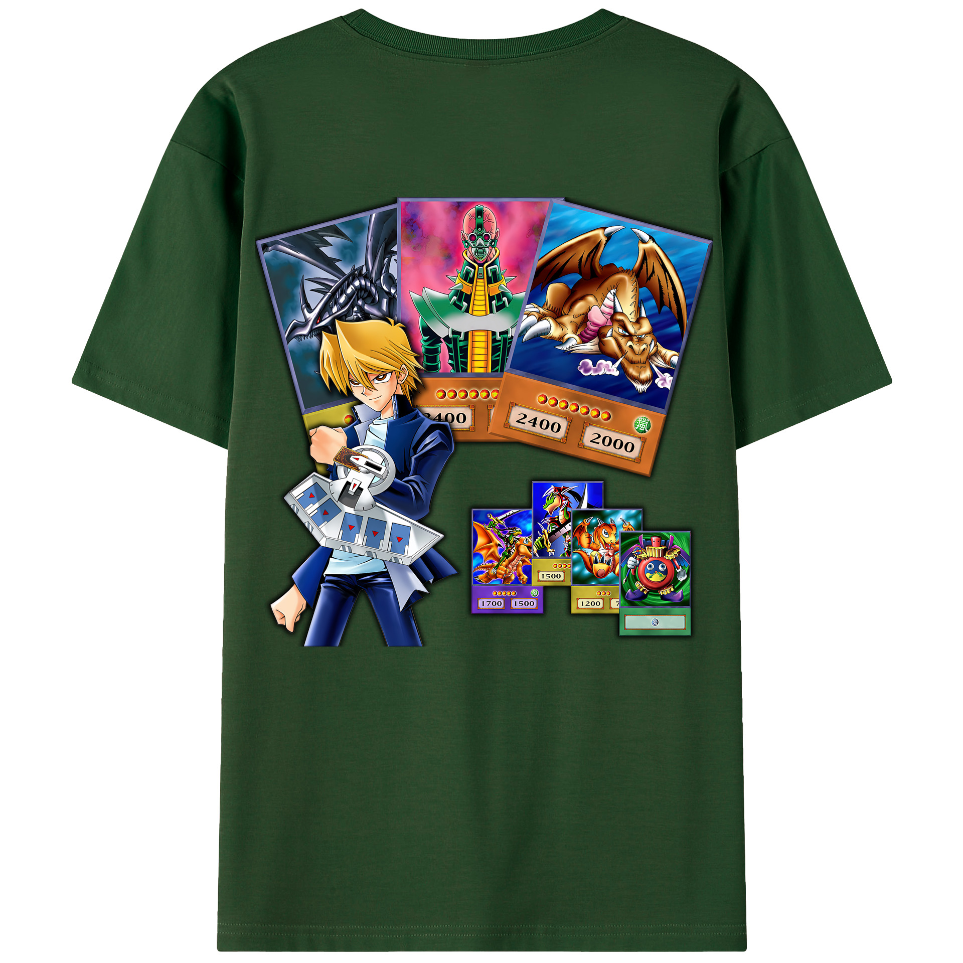 （画像用） 遊☆戯☆王 Yu-Gi-Oh! 綿100％半袖Tシャツ（背面プリント）